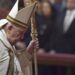 Pope Francis during the Consistory for creation of new cardinals at St. Peter's Basilica on December 07, 2024 in Vatican City, Vatican. (MaxPPP TagID: dpaphotosseven725040.jpg) [Photo via MaxPPP]