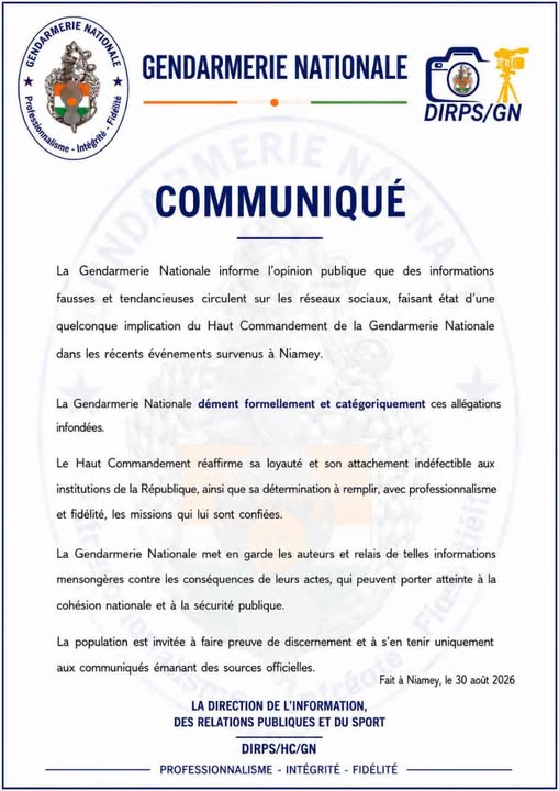 Incidents du 29 août à Niamey