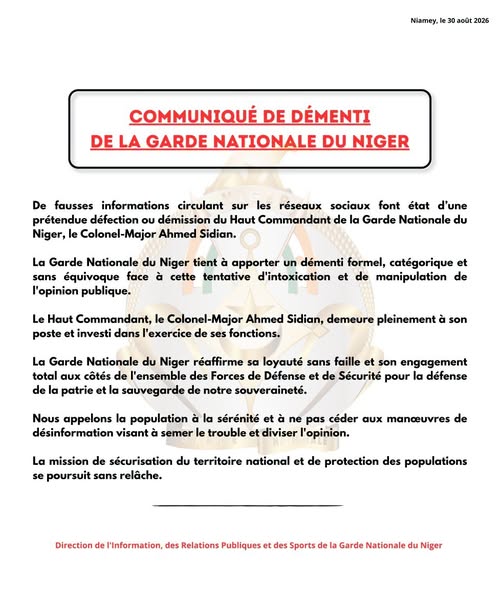 Incidents du 29 août à Niamey 